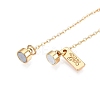 Brass End with Chains KK-C066-05G-2