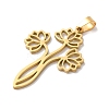 304 Stainless Steel Pendants STAS-U010-12G-2