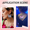 70pcs 7 colors Fibre Tulle Ornament Accessories FIND-SC0005-77-5
