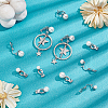 24Pcs 4 Size 304 Stainless Steel Clip-on Earring Findings with Imitation Pearl Plastic Beaded STAS-UN0054-73-2