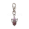 5Pcs 5 Colors Angel Polymer Clay Rhinestone Pendant Decorations HJEW-JM01745-4