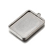 304 Stainless Steel Pendant Cabochon Settings STAS-S181-02P-D-2