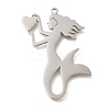 Anti-Tarnish 304 Stainless Steel Pendants STAS-R131-13P-1
