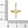 Brass Micro Pave Clear Cubic Zirconia Pendants KK-L228-01G-02-3