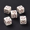 Opaque Printed Acrylic Beads LS-MACR-C007-01L-2