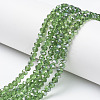 Electroplate Transparent Glass Beads Strands EGLA-A034-T3mm-E01-1