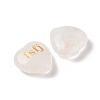 Natural Quartz Crystal Heart Engraving MBTI Figurines Statues for Home Office Desk Decorations G-K353-05G-2