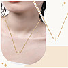 1pc Brass Religion Cross Pendant Cable Chain Necklaces for Women Men NJEW-LP0002-82-1