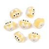 Cute Hand Painted Mini Owl Porcelain Beads PORC-F014-01A-1