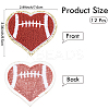 Rugby Theme Towel Embroidery Style Cloth Iron on/Sew on Patches DIY-WH20032-21B-2