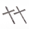 Tibetan Style Alloy Cross Large Pendants LS-EAAA0100Y-NF-4