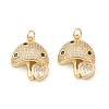 Eco-Friendly Brass Micro Pave Cubic Zirconia Pendants KK-I698-10G-3