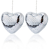 Heart Glass Mirror Ball Reflective Ball AJEW-WH0036-123B-1