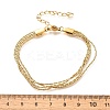 304 Stainless Steel Multi-strand Bracelets LS-BJEW-U022-01G-4