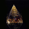 Orgonite Pyramid Resin Display Decorations G-PW0005-05K-1