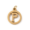 304 Stainless Steel Charms
with Jump Ring STAS-R001-02G-P-1