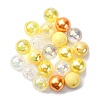20Pcs 10 Colors Transparent & Opaque Acrylic Beads MACR-FP0001-20-1