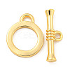 Brass Toggle Clasps KK-A223-02G-2