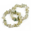 Unisex Chip Natural New Jade Beaded Stretch Bracelets BJEW-S143-50-7