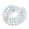 Dyed Natural White Jade Beads Strands G-T138-8mm-210-41-2
