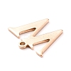 PVD Vacuum Plating  304 Stainless Steel Charms STAS-H112-W-RG-3