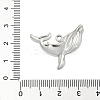 304 Stainless Steel Whale Pendants STAS-S186-05B-P-3