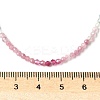 Natural Multicolor Tourmaline Faceted Rondelle Beaded Necklaces NJEW-Z066-01P-5