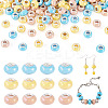 150Pcs Opaque Resin European Beads RESI-TA0004-61B-2