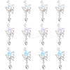 12Pcs 3 Colors Silver Tone Alloy Pendants FIND-HS0002-05-1