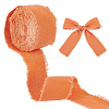 10M Polyester Frayed Ribbon OCOR-WH0094-01C-1