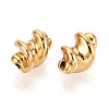 Twist Corrugated 304 Stainless Steel Beads STAS-T072-13A-G-2