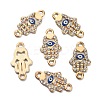 Zinc Alloy Enamel Link Connectors FIND-TAC0011-49KCG-2