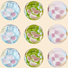 30Pcs 3 Colors Round Lampwork Beads LAMP-LT0001-01-6