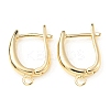 Brass Hoop Earring Findings KK-C024-15KCG-1