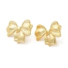 Real 18K Gold Plated Brass Stud Earrings EJEW-G382-11B-G-2