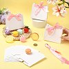 White Cardboard Paper Wedding Candy Boxes with Ribbon CON-FZC0002-002C-5