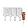 Food Grade DIY Rectangle Ice-cream Silicone Molds DIY-D062-03B-1