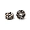 Brass Rhinestone Spacer Beads RB-A014-L8mm-01B-2