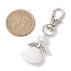 Angel Spiral Shell Pendant Decooration HJEW-JM01964-01-3