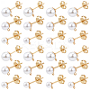 304 Stainless Steel Stud Earring Findings EJEW-SP0001-17M-1