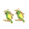 304 Stainless Steel Enamel Pendants STAS-P415-07G-01-1