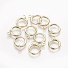Brass Huggie Hoop Earring Findings KK-L179-04-A-2