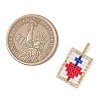 Glass Seed Beaded Pendants PALLOY-MZ01228-3