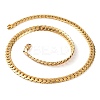 304 Stainless Steel Twist Chain Necklaces for Women NJEW-G140-08A-G-1