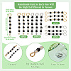 Transparent Glass Beads Connector Charms PALLOY-TA00135-3