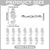16Pcs 304 Stainless Steel Charms STAS-LP0003-38-2