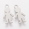 Tarnish Resistant 304 Stainless Steel Charms STAS-Q201-T127-2