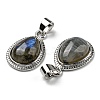 Natural Labradorite Pendants G-M405-05P-2