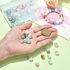 80Pcs 8 Colors Transparent Crackle Glass Beads GLAA-YW0003-50-5