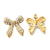 304 Stainless Steel Bowknot Stud Earrings EJEW-A123-02B-G-2